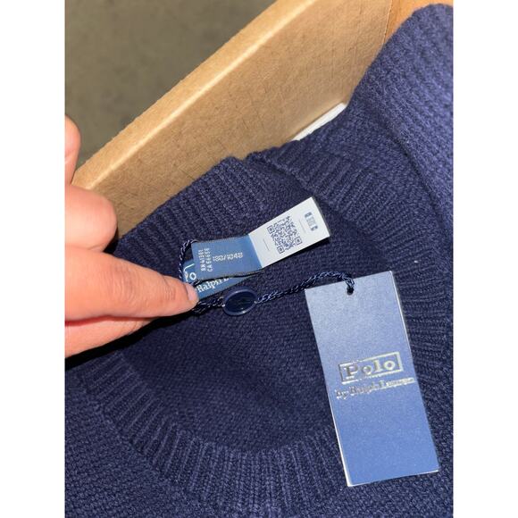 NWT Polo Ralph Lauren Polo Bear Wool-Cashmere-Blend Sweater size XXL - Picture 8 of 9